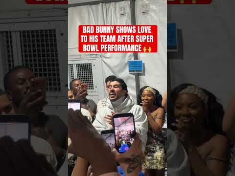 Bad Bunny thanks his team after Super Bowl halftime show 🙌 (@christopheraguirre)