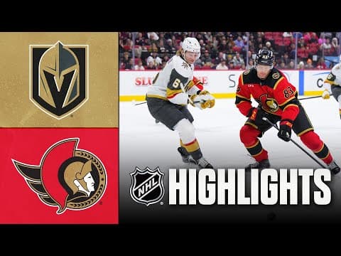 Golden Knights vs. Senators | NHL Highlights | January 25, 2026