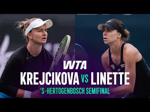 Barbora Krejcikova vs. Magda Linette | 2026 's-Hertogenbosch Semifinal | WTA Match Highlights