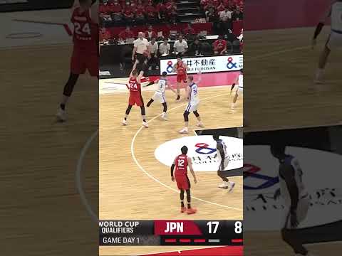 Keisei Tominaga is leaving everything on the floor ❤️🇯🇵 #FIBAWC