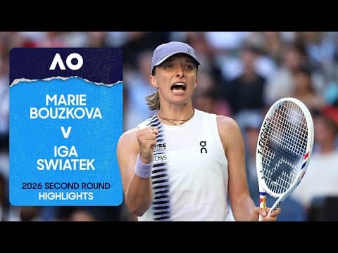 Marie Bouzkova v Iga Swiatek Highlights | Australian Open 2026 Second Round