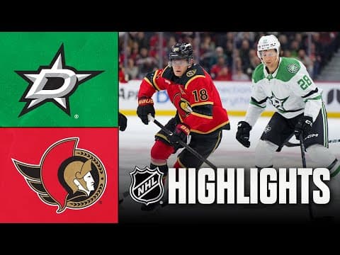 NHL Highlights | Stars vs. Senators | November 11, 2025