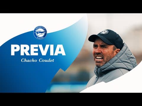 Chacho Coudet: "Vamos a Barcelona a intentar ganar" | Deportivo Alavés