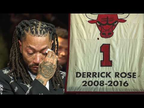Derrick Rose's FULL Bulls Jersey Retirement Ceremony 🌹