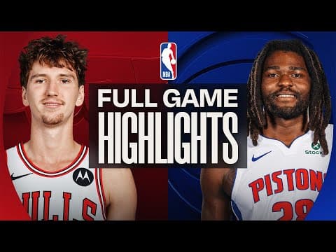 BULLS at PISTONS | FULL GAME HIGHLIGHTS | January 7, 2026