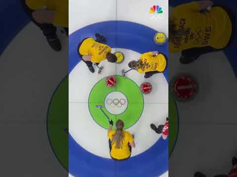 Anna Hasselborg cleans house with the final rock and hands Team Sweden a win over Denmark ⚡️