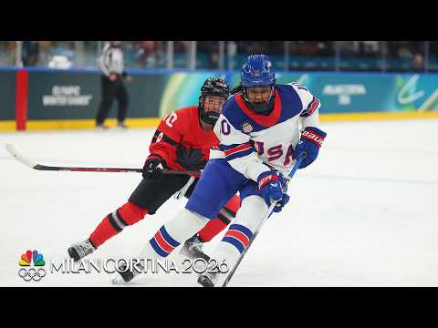 Laila Edwards' first Team USA goal caps off rout of rival Canada | Winter Olympics 2026 | NBC Sports