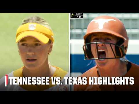 ELIMINATION GAME 👀 Tennessee vs. Texas | Full Game Highlights | Women’s College World Series