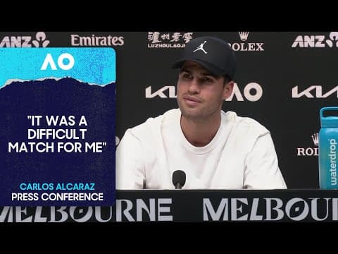 Carlos Alcaraz Press Conference | Australian Open 2026 First Round