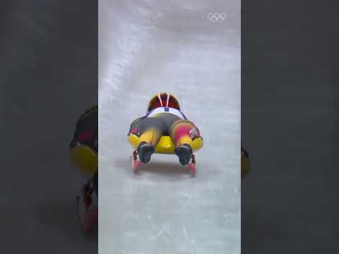 Julia Taubitz's first Olympic medal! 🥇😮‍💨 #MilanoCortina2026