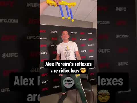 Alex Pereira’s reflexes 😤 #UFC320