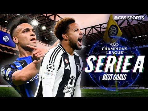 BEST 24/25 UEFA Champions League GOALS from Serie A teams | Thuram, McKennie, Pulisic & MORE