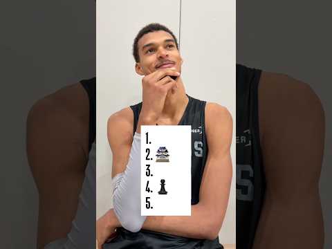 A summer unlike any other… Wemby blind ranks 5 of his summer activities! 👀