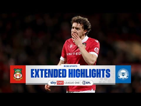 Wrexham vs. Peterborough United: Extended Highlights | EFL Trophy | CBS Sports Golazo