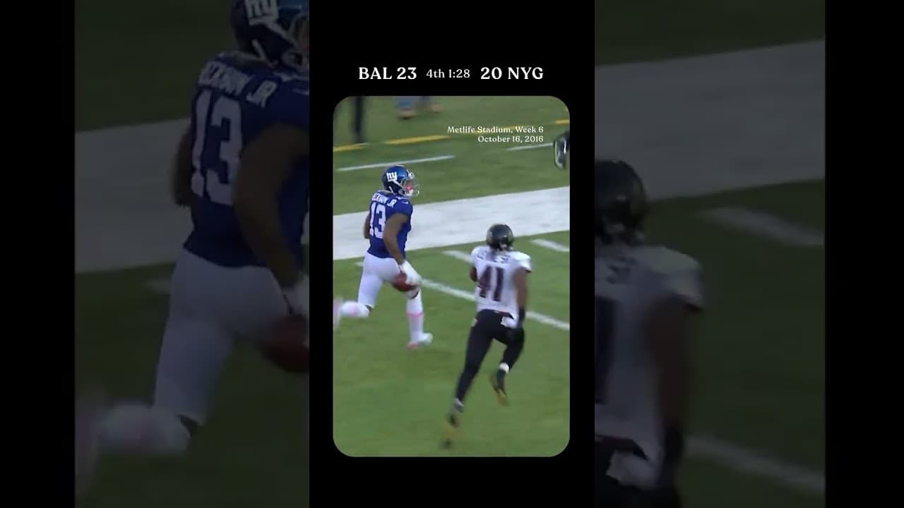 Vintage Odell Beckham Jr. 🔥 #Giants #NFL #OBJ #Football #Ravens
