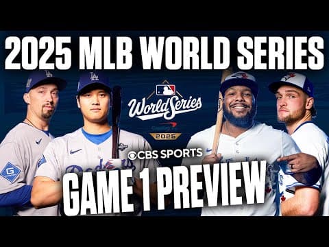 2025 MLB World Series Game 1 Preview: Dodgers vs Blue Jays | Blake Snell vs Trey Yesavage