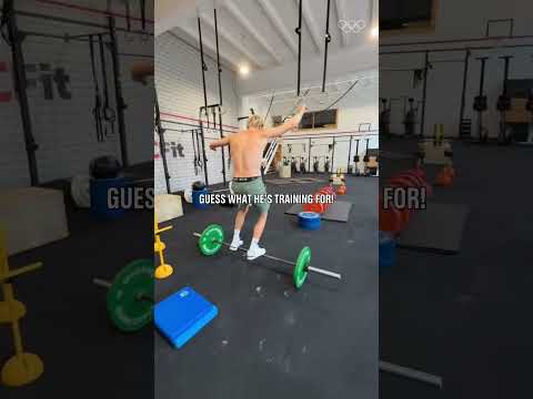 Can you guess what Olympic sport he's training for? Tell us in the comments. β¬οΈ #Olympics