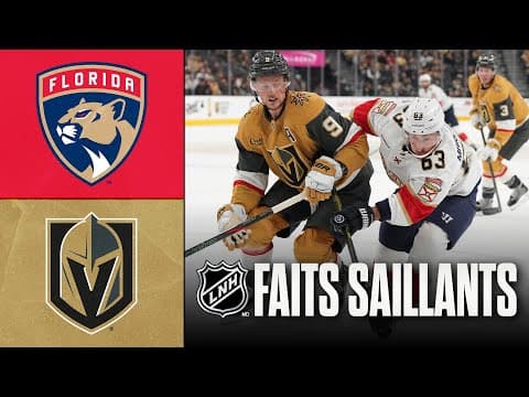 Panthers vs Golden Knights | 10/11/25 | Faits saillants