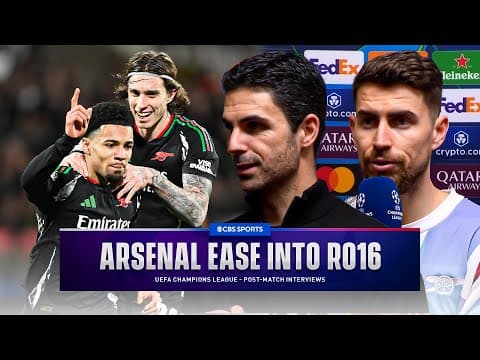 "Job done" Mikel Arteta & Jorginho react to Arsenal's top 8 finish! | UCL Post-Match Interviews