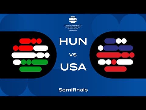 HUN vs USA | Epic Semifinal Clash | Day 7 | U20 Men's Water Polo 2025