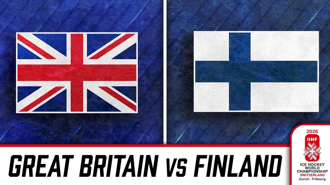 Watch Great Britain vs Finland at the 2026 IIHF World Championship 🇬🇧🇫🇮🏒