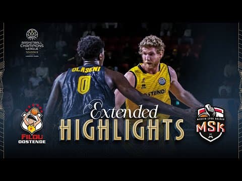Filou Oostende v Mersin Sports Club | Full Game Highlights | #BasketballCL 2025-26