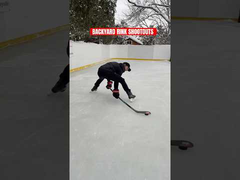 Sick backyard rink! #hockey #pavelbarber #toronto