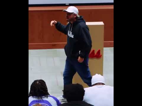 Ole Miss new head coach Pete Golding had something to say (via Delta State Athletics, @olemissfb/IG)