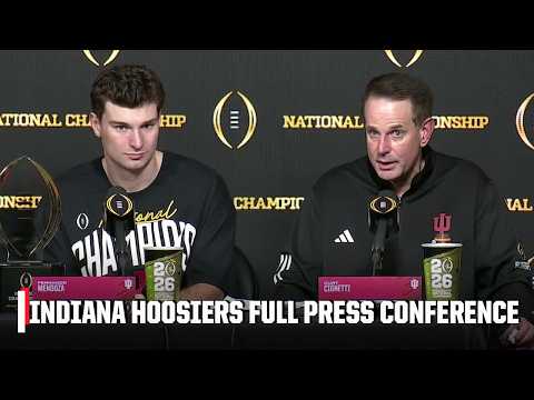Indiana FULL PRESS CONFERENCE 🎙️ Curt Cignetti, Fernando Mendoza & MORE | CFP National Championship