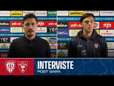 Post Gara | Pisacane e Zappa dopo Cagliari-Lecce | Serie A Enilive