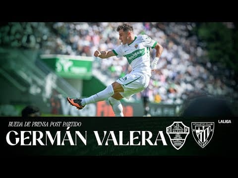 Germán Valera habla en el post partido del Elche CF - Athletic Club