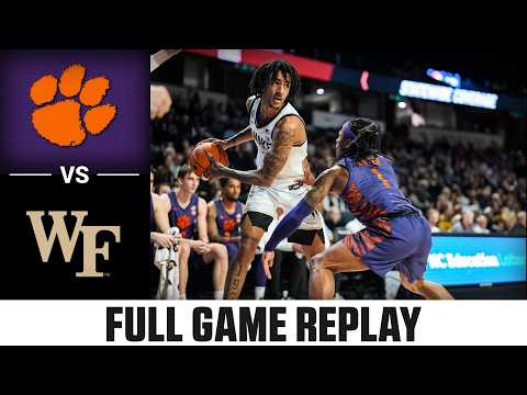 Clemson vs. Wake Forest Full Game Replay | 2025-26 ACC Men's Basketball