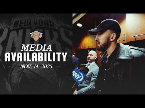 Landry Shamet, Josh Hart & Karl-Anthony Towns Postgame Media | Nov. 14, 2025
