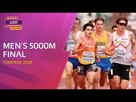 Last lap SPRINT! 🔥 Men's 5000m final replay | Tampere 2025
