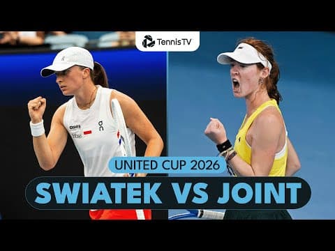 Iga Swiatek vs Maya Joint Highlights | United Cup 2026