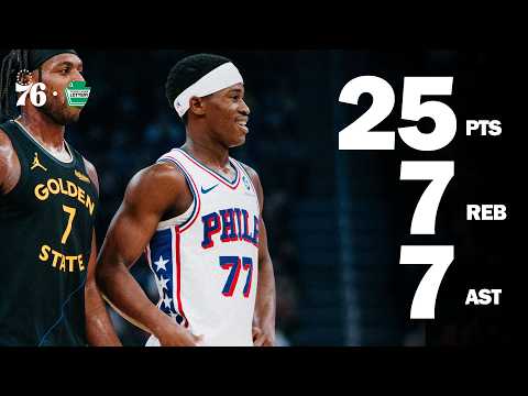 VJ Edgecombe Tallies Near Triple-Double in Win