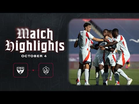 FC Dallas vs LA Galaxy Highlights | October 4, 2025