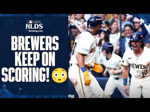 Brewers are the first team in Postseason HISTORY with 9 runs and 10 hits in their first 2 innings! 😳