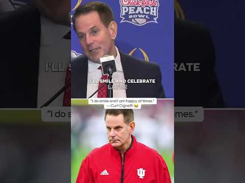 Coach Cignetti says he does smile at times 😅