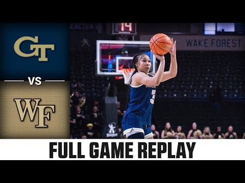 Georgia Tech vs. Wake Forest Full Game Replay | 2025-26 ACC Women's Basketball