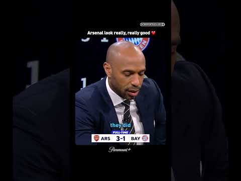 Thierry says Arsenal looked strong against Bayern 💪 #UCLToday