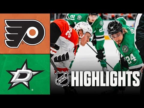 NHL Highlights | Flyers vs. Stars | November 15, 2025