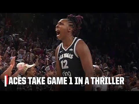 ACES TAKE GAME 1 🔥 Vegas gets the win in THRILLER vs. Phoenix in the WNBA Finals | WNBA on ESPN