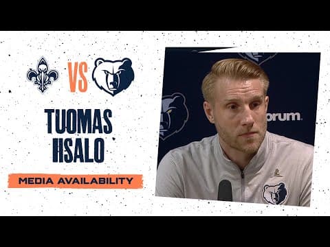 Tuomas Iisalo Press Conference | Grizzlies vs. Pelicans