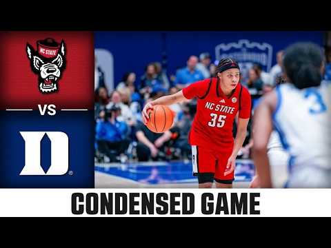 NC State vs. Duke Condensed Game | 2025-26 ACC Women's Basketball