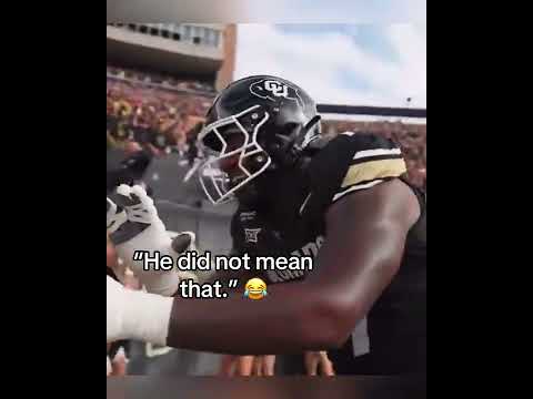 Had to make sure the ref knew it was not intentional 😭 (via @deionsandersjr/TT)