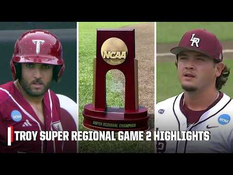 Troy Trojans vs. Little Rock Trojans | Super Regional Highlights | ESPN College Baseball
