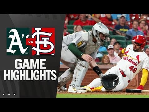 A's vs. Cardinals Game Highlights (9/3/25) | MLB Highlights
