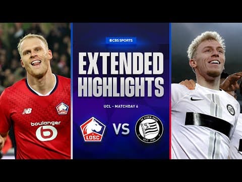 Lille vs. Sturm Graz: Extended Highlights | UCL League Phase MD 6 | CBS Sports