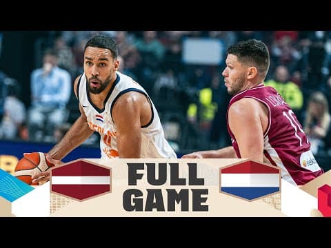 Latvia v Netherlands | Full Basketball Game | FIBA Basketball World Cup 2027 European Qualifiers
